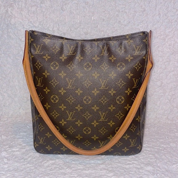 Louis Vuitton LV Monogram Looping GM Vachetta Leather Shoulder Tote Bag Purse - Picture 3 of 17